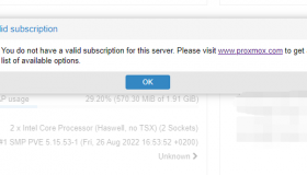 去除Proxmox登录时“No valid subscription”的订阅警告提示 去除Proxmox登录时“No valid subscription”的订阅警告提示