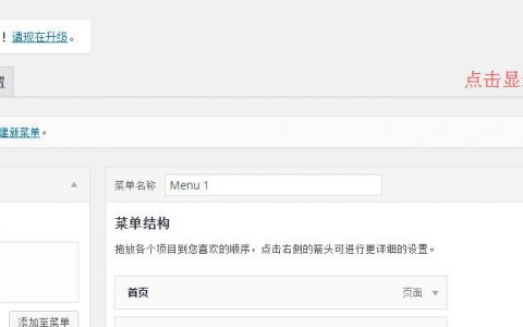 修复WordPress中文版管理后台菜单点击“显示选项”没反应的问题
