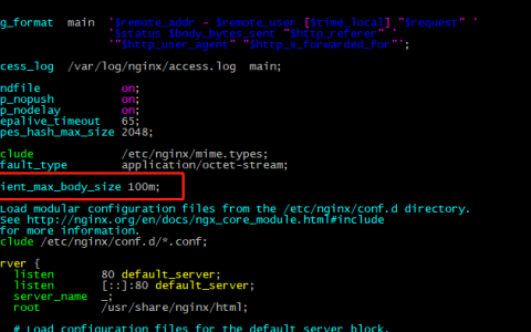 PHP上传失败，Nginx错误 client intended to send too large body